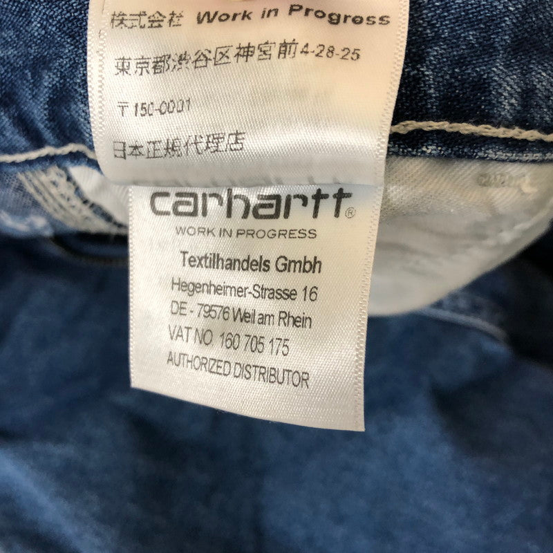 【中古品】【メンズ】  Carhartt WIP カーハート ワークインプログレス SIMPLE PANT I022947 シンプルパンツ ボトムス デニムパンツ 156-250306-kk-58-tei サイズ：28 カラー：ライトインディゴ 万代Net店