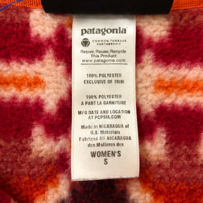 【中古品】【レディース】 patagonia パタゴニア 13AW SYNCHILLA SNAP-T PULLOVER 25455FA13 シンチラスナップT プルオーバー ライトアウター フリースジャケット 144-250306-kk-34-tei サイズ：S カラー：レッド 万代Net店