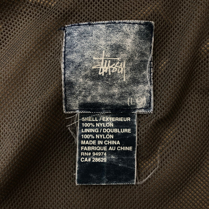 【中古品】【メンズ】 STUSSY ステューシー 90's NYLON BLOUSON 90年代 ナイロンブルゾン ライトアウター ジャケット 142-250308-kk-04-tei サイズ：L カラー：ベージュ 万代Net店