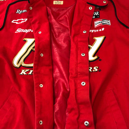 【中古品】【メンズ】  CHASE AUTHENTICS チェイス オーセンティック 90's BUDWEISER RACING JACKET 90年代 バドワイザー 企業ロゴ レーシングジャケット アウター 145-250309-kk-06-tei サイズ：XXL カラー：レッド 万代Net店