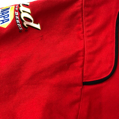 【中古品】【メンズ】  CHASE AUTHENTICS チェイス オーセンティック 90's BUDWEISER RACING JACKET 90年代 バドワイザー 企業ロゴ レーシングジャケット アウター 145-250309-kk-06-tei サイズ：XXL カラー：レッド 万代Net店