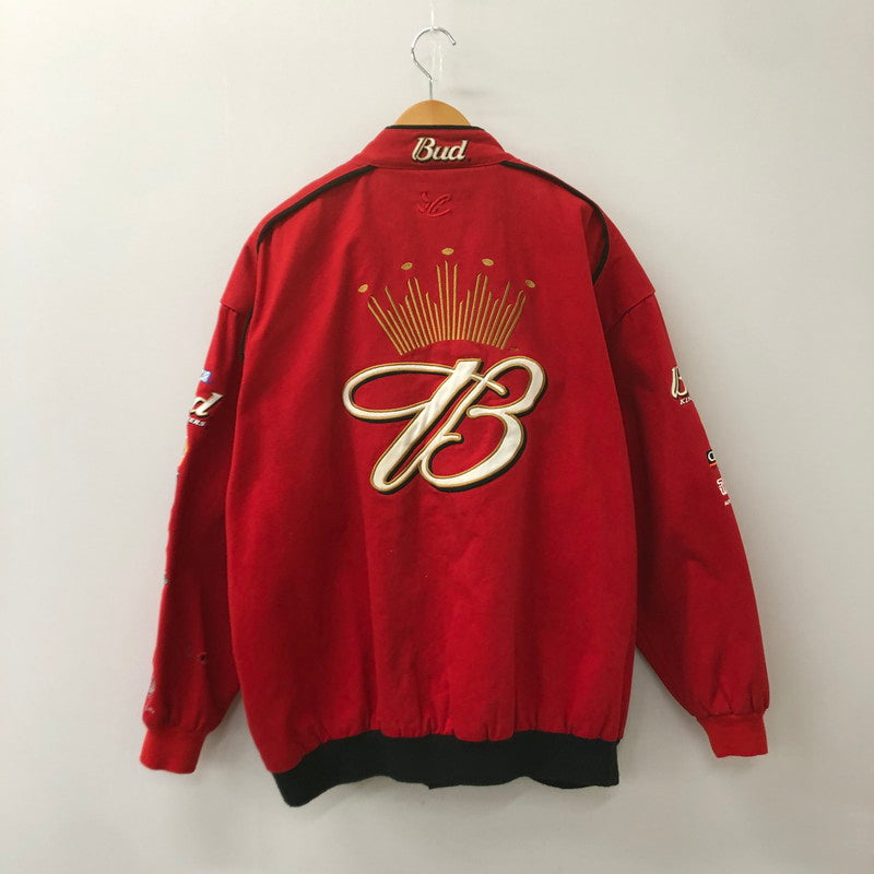 【中古品】【メンズ】  CHASE AUTHENTICS チェイス オーセンティック 90's BUDWEISER RACING JACKET 90年代 バドワイザー 企業ロゴ レーシングジャケット アウター 145-250309-kk-06-tei サイズ：XXL カラー：レッド 万代Net店