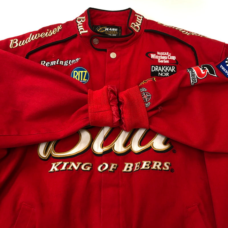 【中古品】【メンズ】  CHASE AUTHENTICS チェイス オーセンティック 90's BUDWEISER RACING JACKET 90年代 バドワイザー 企業ロゴ レーシングジャケット アウター 145-250309-kk-06-tei サイズ：XXL カラー：レッド 万代Net店