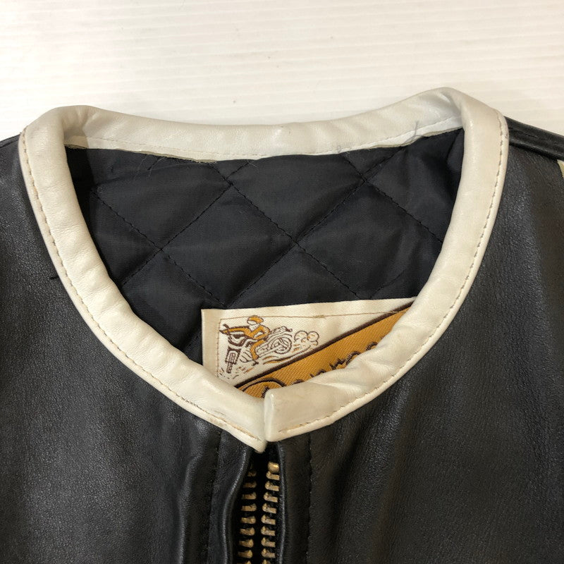 【中古品】【メンズ】 schott ショット RACER 1 SINGLE RIDERS JACKET 015 レーサー1 シングルライダースジャケット アウター レザージャケット 145-250309-kk-04-tei サイズ：40 カラー：ブラック 万代Net店