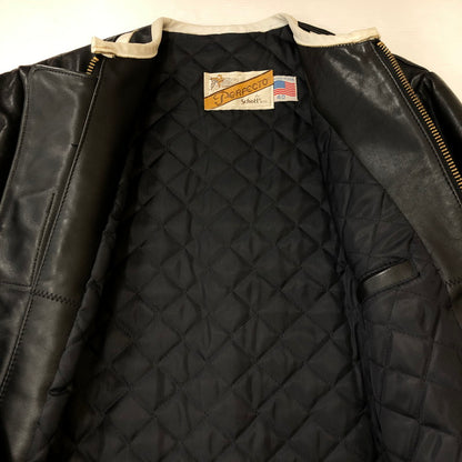 【中古品】【メンズ】 schott ショット RACER 1 SINGLE RIDERS JACKET 015 レーサー1 シングルライダースジャケット アウター レザージャケット 145-250309-kk-04-tei サイズ：40 カラー：ブラック 万代Net店