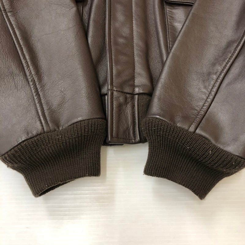 【中古品】【メンズ】  NAKATA SHOTEN 中田商店 TYPE A-2 LEATHER FLIGHT JACKET 30-1415 タイプ A-2 レザーフライトジャケット アウター 145-250309-kk-05-tei サイズ：50 カラー：ブラウン 万代Net店