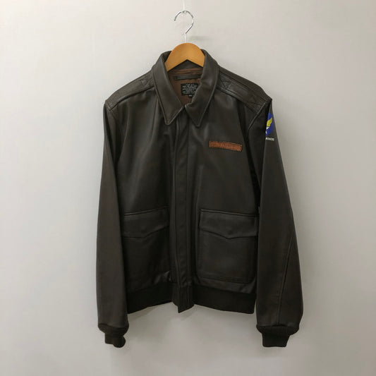 【中古品】【メンズ】  NAKATA SHOTEN 中田商店 TYPE A-2 LEATHER FLIGHT JACKET 30-1415 タイプ A-2 レザーフライトジャケット アウター 145-250309-kk-05-tei サイズ：50 カラー：ブラウン 万代Net店