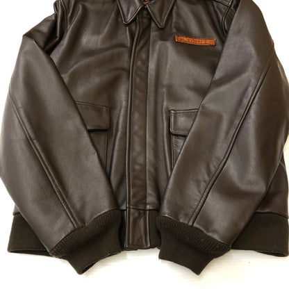 【中古品】【メンズ】  NAKATA SHOTEN 中田商店 TYPE A-2 LEATHER FLIGHT JACKET 30-1415 タイプ A-2 レザーフライトジャケット アウター 145-250309-kk-05-tei サイズ：50 カラー：ブラウン 万代Net店