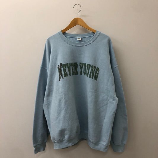 【中古品】【メンズ】  AUI NITE アウィナイト EVER YOUNG SWEAT エバーヤングスウェット トップス トレーナー 140-250308-kk-01-tei サイズ：L カラー：ライトブルー 万代Net店