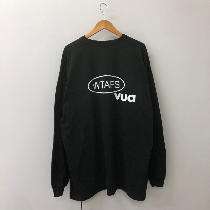 【中古品】【メンズ】 WTAPS ダブルタップス 24AW PRTC/LS/COTTON 242ATDT-LTM01S ロングスリーブ コットン Tシャツ 長袖 トップス 142-250312-kk-11-tei サイズ：04 カラー：ブラック 万代Net店