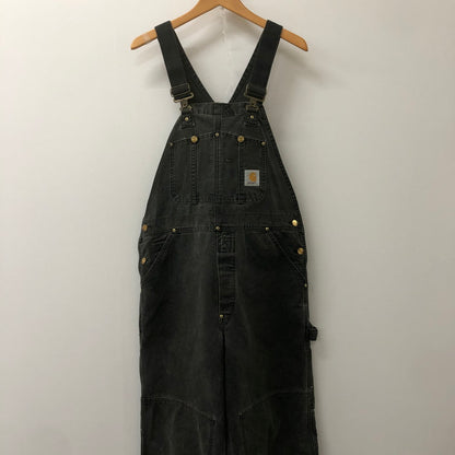 【中古品】【メンズ】 Carhartt カーハート DUCK DOUBLE KNEE OVERALL ダック ダブルニー オーバーオール ボトムス パンツ 145-250312-kk-23-tei サイズ：表記消え 下記参照 カラー：ブラック 万代Net店