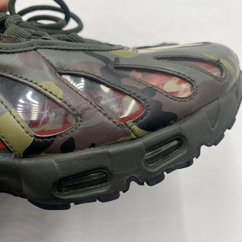 【中古品】【メンズ】 NIKE×SUPREME ナイキ×シュプリーム AIR MAX 96 DARK ARMY CAMO エアマックス96 ダークアーミ CV7652-300 スニーカー 靴 160-260516-nm-01-tei カラー：迷彩 万代Net店