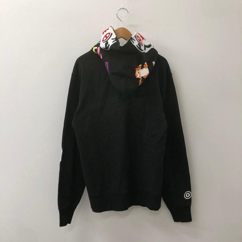 【中古品】【メンズ】 A BATHING APE アベイシングエイプ TIGER FULL ZIP HOODIE 001ZPJ801011M タイガー フルジップフーディー トップス パーカー 142-250312-kk-06-tei サイズ：L カラー：ブラック 万代Net店