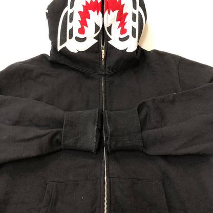 【中古品】【メンズ】 A BATHING APE アベイシングエイプ TIGER FULL ZIP HOODIE 001ZPJ801011M タイガー フルジップフーディー トップス パーカー 142-250312-kk-06-tei サイズ：L カラー：ブラック 万代Net店