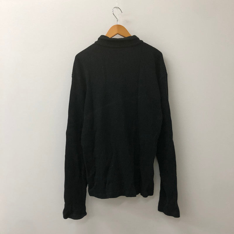 【中古品】【メンズ】 STUSSY ステューシー 23AW BIG THERMAL ZIP SHIRT 1140317 ビッグサーマル ジップシャツ 長袖 トップス 142-250312-kk-09-tei サイズ：L カラー：ブラック 万代Net店