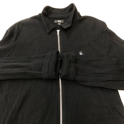 【中古品】【メンズ】 STUSSY ステューシー 23AW BIG THERMAL ZIP SHIRT 1140317 ビッグサーマル ジップシャツ 長袖 トップス 142-250312-kk-09-tei サイズ：L カラー：ブラック 万代Net店