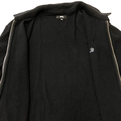 【中古品】【メンズ】 STUSSY ステューシー 23AW BIG THERMAL ZIP SHIRT 1140317 ビッグサーマル ジップシャツ 長袖 トップス 142-250312-kk-09-tei サイズ：L カラー：ブラック 万代Net店