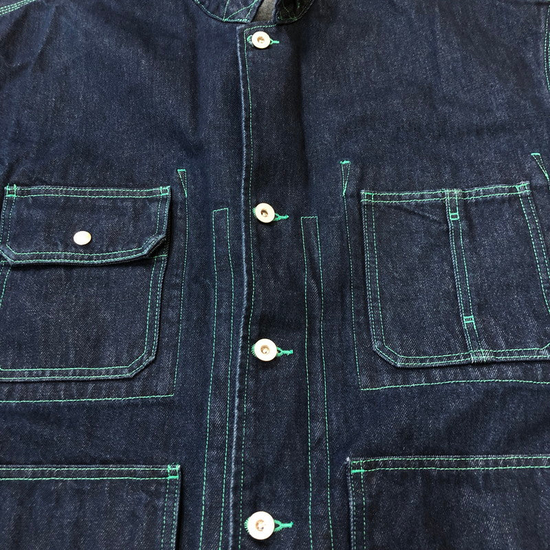 【中古品】【メンズ】 NAUTICA ノーティカ ×  FREAK'S STORE フリークスストア 別注 コラボ DENIM COVERALL JACKET 203-1519 デニムカバーオールジャケット ライトアウター 147-250312-kk-24-tei サイズ：M カラー：インディゴ 万代Net店