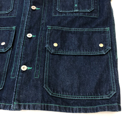 【中古品】【メンズ】 NAUTICA ノーティカ ×  FREAK'S STORE フリークスストア 別注 コラボ DENIM COVERALL JACKET 203-1519 デニムカバーオールジャケット ライトアウター 147-250312-kk-24-tei サイズ：M カラー：インディゴ 万代Net店