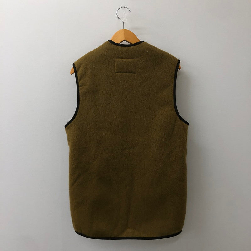 【中古品】【メンズ】  BARBOUR バブアー WARM PILE WAISTCOAT ZIP-IN LINER 222MLI0004 ウォームパイルウエストコート パイルライナー フロントジップ トップス ライナーベスト 141-250312-kk-16-tei サイズ：38 カラー：ブラウン 万代Net店