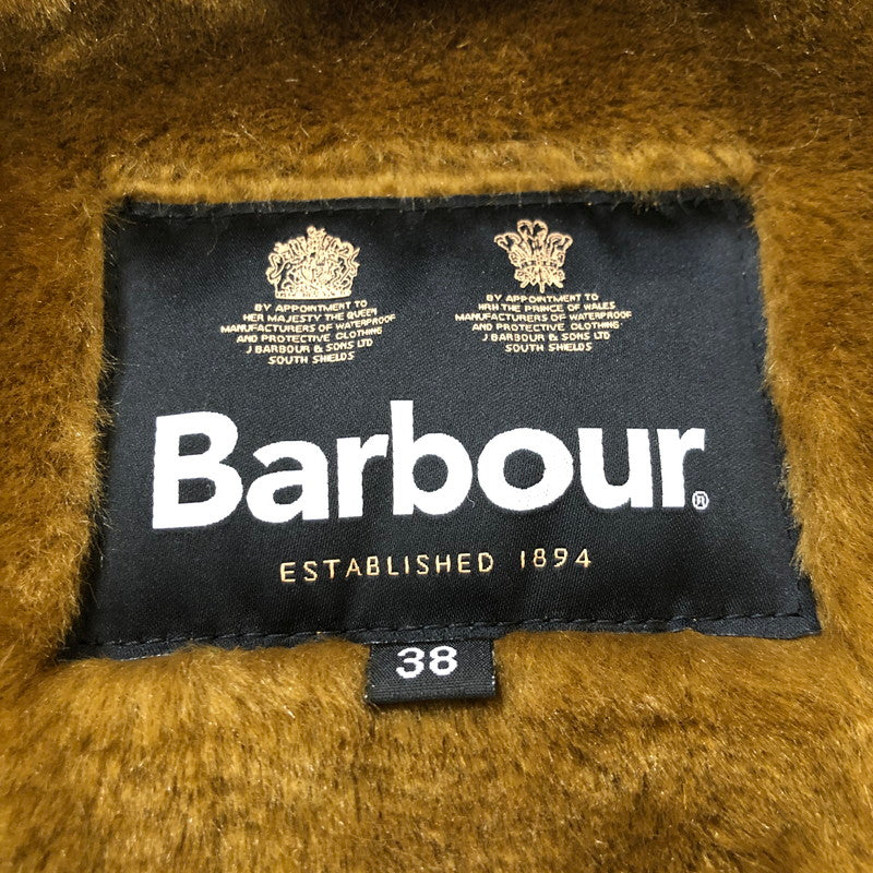 【中古品】【メンズ】  BARBOUR バブアー WARM PILE WAISTCOAT ZIP-IN LINER 222MLI0004 ウォームパイルウエストコート パイルライナー フロントジップ トップス ライナーベスト 141-250312-kk-16-tei サイズ：38 カラー：ブラウン 万代Net店