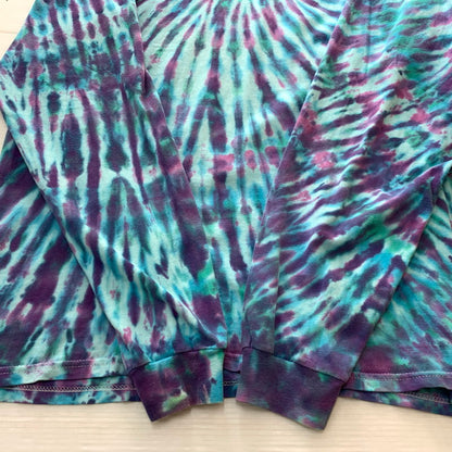 【中古品】【メンズ】 HANES ヘインズ 90~00's TYEDYE L/S TEE 90~00年代 タイダイ ロングスリーブ Tシャツ 長袖 トップス USA製 145-251023-yy-04-tei サイズ：XL カラー：ブルー 万代Net店