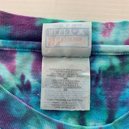 【中古品】【メンズ】 HANES ヘインズ 90~00's TYEDYE L/S TEE 90~00年代 タイダイ ロングスリーブ Tシャツ 長袖 トップス USA製 145-251023-yy-04-tei サイズ：XL カラー：ブルー 万代Net店