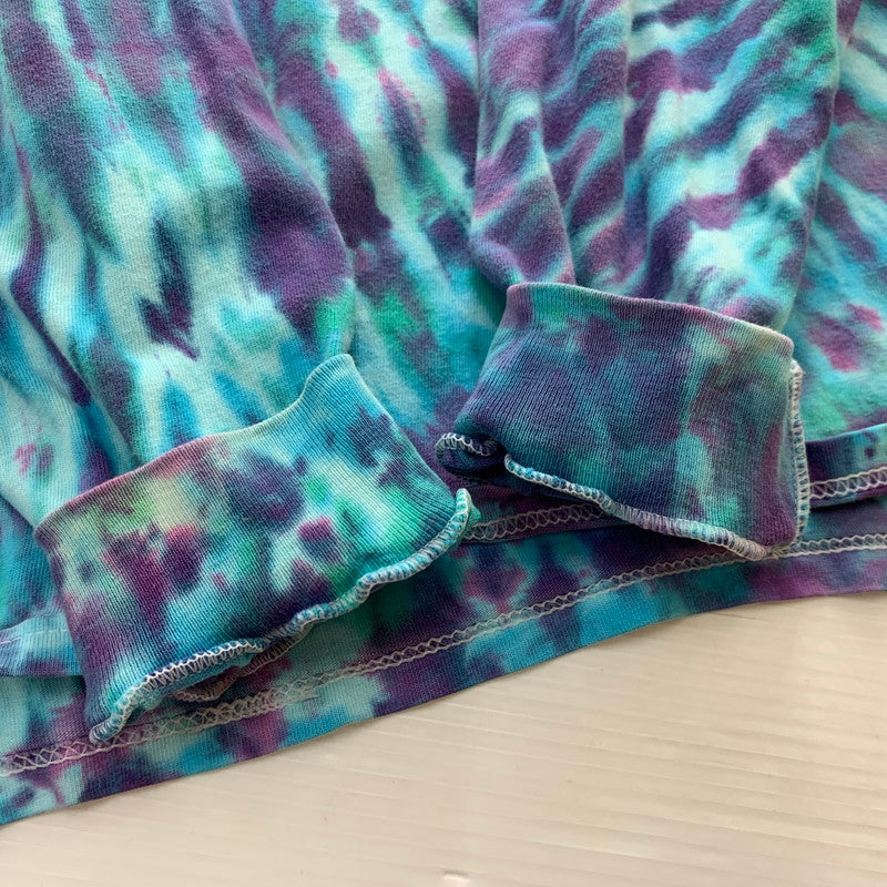 【中古品】【メンズ】 HANES ヘインズ 90~00's TYEDYE L/S TEE 90~00年代 タイダイ ロングスリーブ Tシャツ 長袖 トップス USA製 145-251023-yy-04-tei サイズ：XL カラー：ブルー 万代Net店