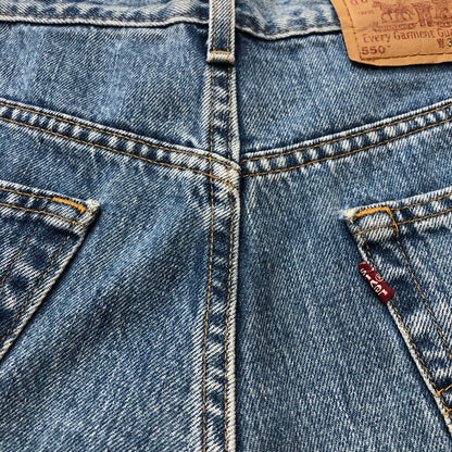 【現状渡し品】【メンズ】 Levi's リーバイス 90's RELAXED FIT TAPERED JEANS 550-4891 90年代 リラックスフィット テーパード ジーンズ ボトムス ボタン裏刻印513 156-251225-ks-01-tei サイズ：34 カラー：インディゴ 万代Net店