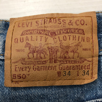 【現状渡し品】【メンズ】 Levi's リーバイス 90's RELAXED FIT TAPERED JEANS 550-4891 90年代 リラックスフィット テーパード ジーンズ ボトムス ボタン裏刻印513 156-251225-ks-01-tei サイズ：34 カラー：インディゴ 万代Net店