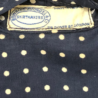 【現状渡し品】【メンズ】 BOWRING ARUNDEL ボウリング アランデル 50~70's DOT GOWN SHIRT VINTAGE 50-70年代 ドット ガウンシャツ 長袖 トップス ヴィンテージ 145-250501-kk-28-tei サイズ：表記なし、下記参照 カラー：ネイビー 万代Net店