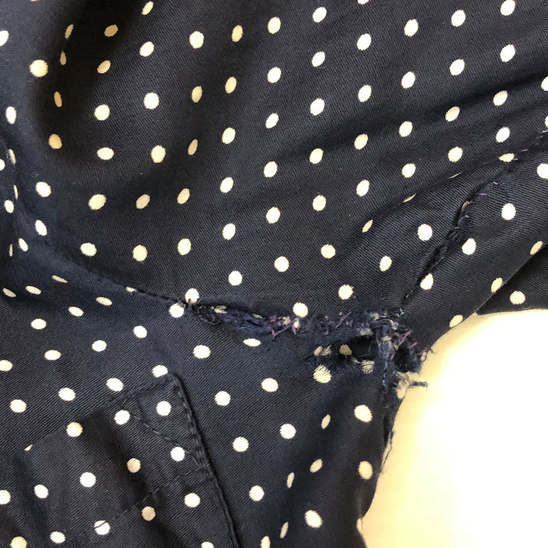 【現状渡し品】【メンズ】 BOWRING ARUNDEL ボウリング アランデル 50~70's DOT GOWN SHIRT VINTAGE 50-70年代 ドット ガウンシャツ 長袖 トップス ヴィンテージ 145-250501-kk-28-tei サイズ：表記なし、下記参照 カラー：ネイビー 万代Net店