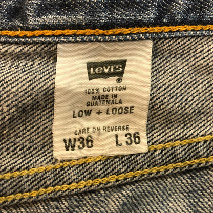 【現状渡し品】【メンズ】 Levi's リーバイス SILVERTAB LOW+LOOSE DENIM PANTS シルバータブ ロールーズ デニムパンツ ボトムス ジーンズ 156-251118-ts-19-tei サイズ：w31 カラー：インディゴ 万代Net店