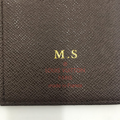 【中古品】【メンズ/レディース】 LOUIS VUITTON ルイ・ヴィトン ダミエ ポルト フォイユ ブラザ N60017 ロングウォレット 二つ折り長財布 179-250714-KS-02-tei カラー：エベヌ 万代Net店