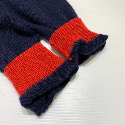 【中古品】【メンズ】 X-LARGE エクストララージ WOOL CARDIGAN 0124303 ウールカーディガン トップス ボタンダウン ニット 142-260716-ko-04-tei サイズ：M カラー：ネイビー/レッド 万代Net店