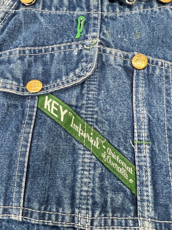 【中古品】【メンズ】 KEY キー DENIM OVERALL デニム オーバーオール 145-260924-AS-20-hon サイズ：下記参照 カラー：ブルー 万代Net店