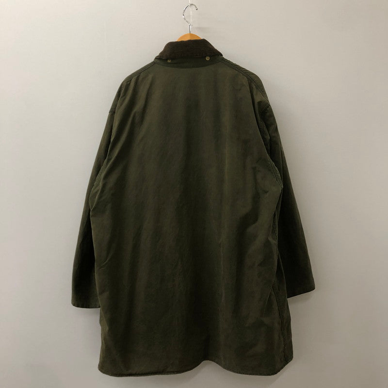 【中古品】【メンズ】  BARBOUR バブアー 90's BORDER WAX JACKET 90年代 ボーダーワックスジャケット アウター 141-250313-kk-19-tei サイズ：表記消え 下記参照 カラー：オリーブ 万代Net店