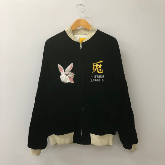 【現状渡し品】【メンズ】  FR2 エフアールツー TOKYO SOUVENIR JACKET FRJ021 トウキョウ スーベニアジャケット アウター スカジャン 140-250313-kk-15-tei サイズ：L カラー：ブラック 万代Net店