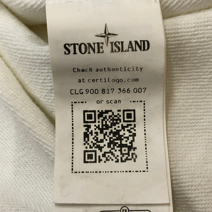 【中古品】【メンズ】 STONE ISLAND ストーンアイランド COTTON PULLOVER HOODIE 101564151 コットン プルオーバーフーディー トップス パーカー 141-250313-kk-07-tei サイズ：M カラー：ホワイト 万代Net店