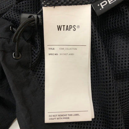 【中古品】【メンズ】 WTAPS ダブルタップス 24SS TRACK/JACKET/NYLON.TUSSAH.PERTEX.SIGN 241CWDT-JKM01 トラックジャケット ライトアウター 142-250313-kk-14-tei サイズ：03 カラー：ブラック 万代Net店