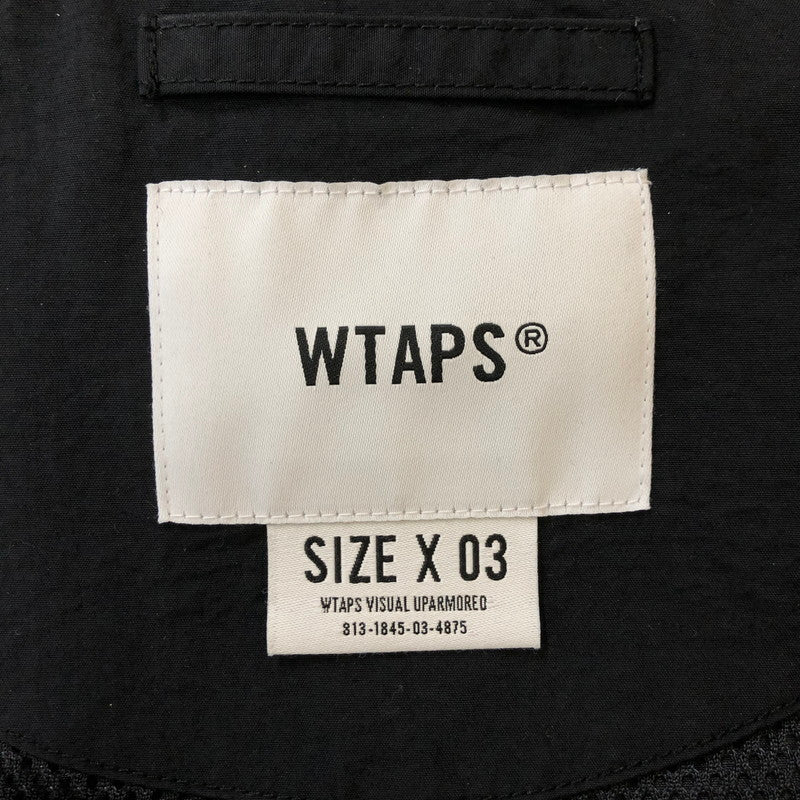 【中古品】【メンズ】 WTAPS ダブルタップス 24SS TRACK/JACKET/NYLON.TUSSAH.PERTEX.SIGN 241CWDT-JKM01 トラックジャケット ライトアウター 142-250313-kk-14-tei サイズ：03 カラー：ブラック 万代Net店