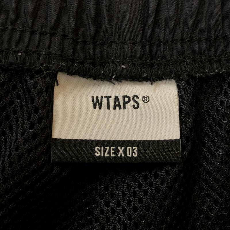 【中古品】【メンズ】 WTAPS ダブルタップス 24SS SPST2001/TROUSERS/NYLON.TUSSAH.PERTEXR.SIGN 241CWDT-PTM01 トラウザーズ/ナイロン.タッサー.パーテックス.サイン ボトムス パンツ 153-250318-kk-05-tei サイズ：03 カラー：ブラック 万代Net店