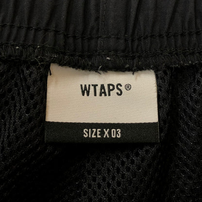 【中古品】【メンズ】 WTAPS ダブルタップス 24SS SPST2001/TROUSERS/NYLON.TUSSAH.PERTEXR.SIGN 241CWDT-PTM01 トラウザーズ/ナイロン.タッサー.パーテックス.サイン ボトムス パンツ 153-250318-kk-05-tei サイズ：03 カラー：ブラック 万代Net店