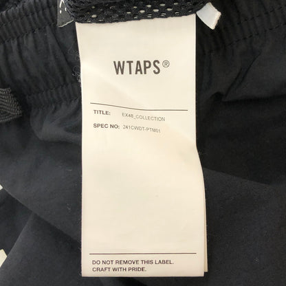 【中古品】【メンズ】 WTAPS ダブルタップス 24SS SPST2001/TROUSERS/NYLON.TUSSAH.PERTEXR.SIGN 241CWDT-PTM01 トラウザーズ/ナイロン.タッサー.パーテックス.サイン ボトムス パンツ 153-250318-kk-05-tei サイズ：03 カラー：ブラック 万代Net店