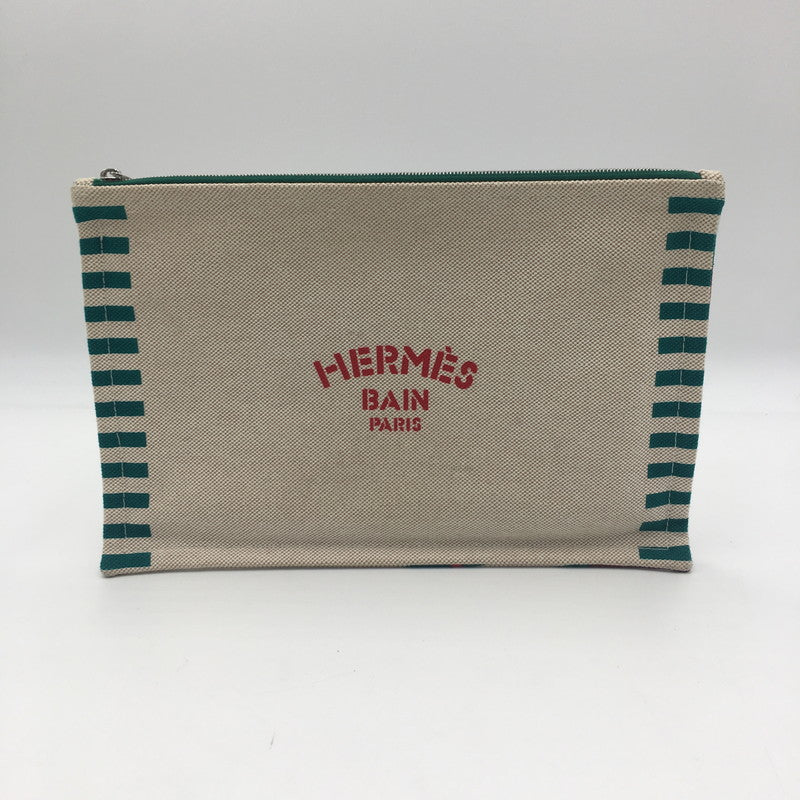 【中古品】【レディース】 HERMES エルメス OPTIMIST 24 CASE オプティミスト24 カバン ポーチ 180-250609-KS-05-tei カラー：グリーン 万代Net店