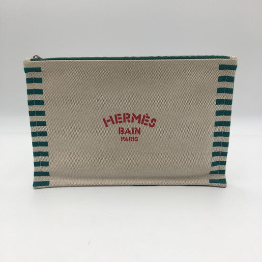 【中古品】【レディース】 HERMES エルメス OPTIMIST 24 CASE オプティミスト24 カバン ポーチ 180-250609-KS-05-tei カラー：グリーン 万代Net店