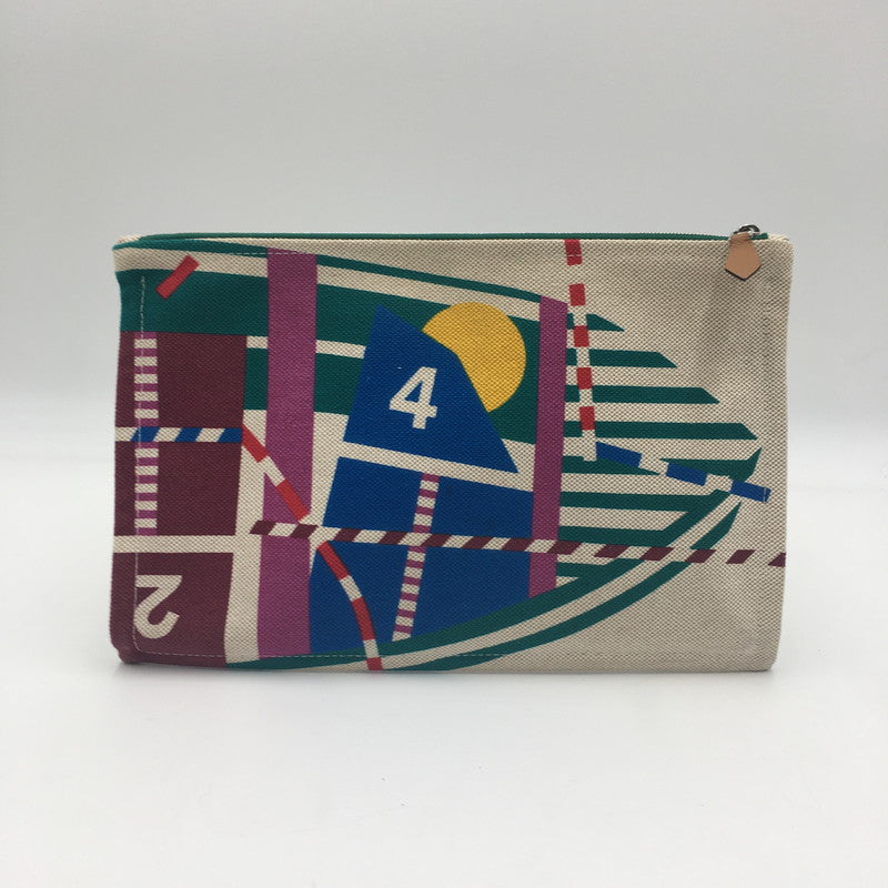 【中古品】【レディース】 HERMES エルメス OPTIMIST 24 CASE オプティミスト24 カバン ポーチ 180-250609-KS-05-tei カラー：グリーン 万代Net店