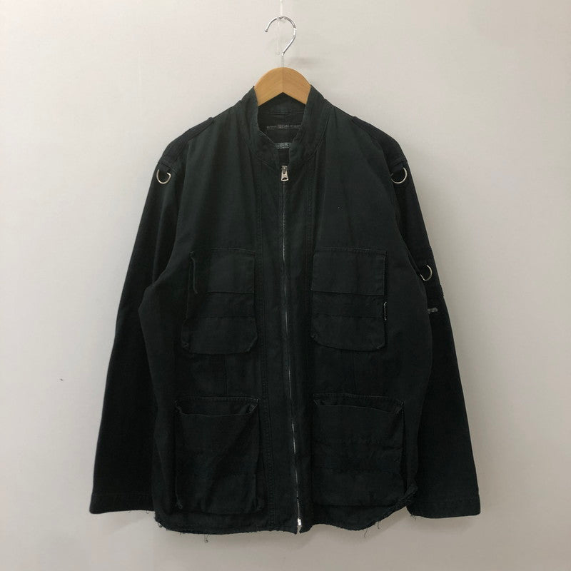 【現状渡し品】【メンズ】 NEIGHBORHOOD ネイバーフッド MILITARY JACKET DCNH-JK-08 ミリタリージャケット アウター 142-250313-kk-13-tei サイズ：L カラー：ブラック 万代Net店