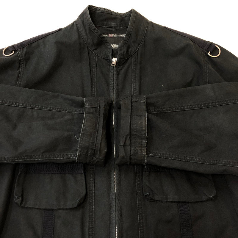 【現状渡し品】【メンズ】 NEIGHBORHOOD ネイバーフッド MILITARY JACKET DCNH-JK-08 ミリタリージャケット アウター 142-250313-kk-13-tei サイズ：L カラー：ブラック 万代Net店