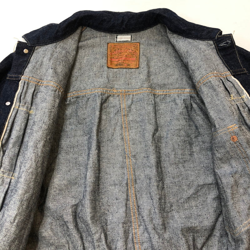 【中古品】【メンズ】 WAREHOUSE ウエアハウス T BACK STYLE ONE WASH 1ST TYPEDD WHJA-18SS001 Lot.DD-2001 Tバック スタイル ワンウォッシュ ファーストタイプ ディックダガー デニムジャケット Gジャン 145-250313-kk-22-tei サイズ：38 カラー：インディゴ 万代Net店